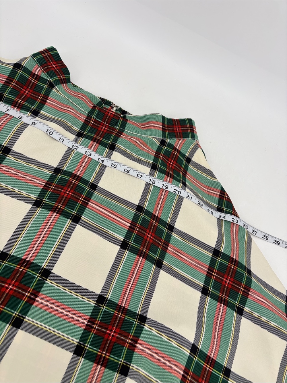 ModCloth Academia Twee Preppy Heritage Americana Plaid Holiday Midi Skirt - Picture 9 of 11